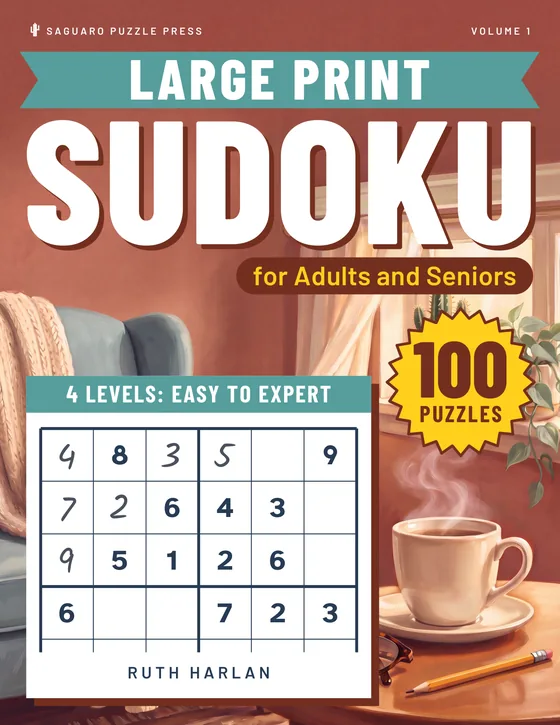 Cover of Large Print Sudoku Volume 1